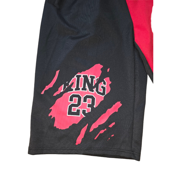 Men's Sacred Crown Shorts 3XL Black Red Big & Tall - Picture 2 of 5